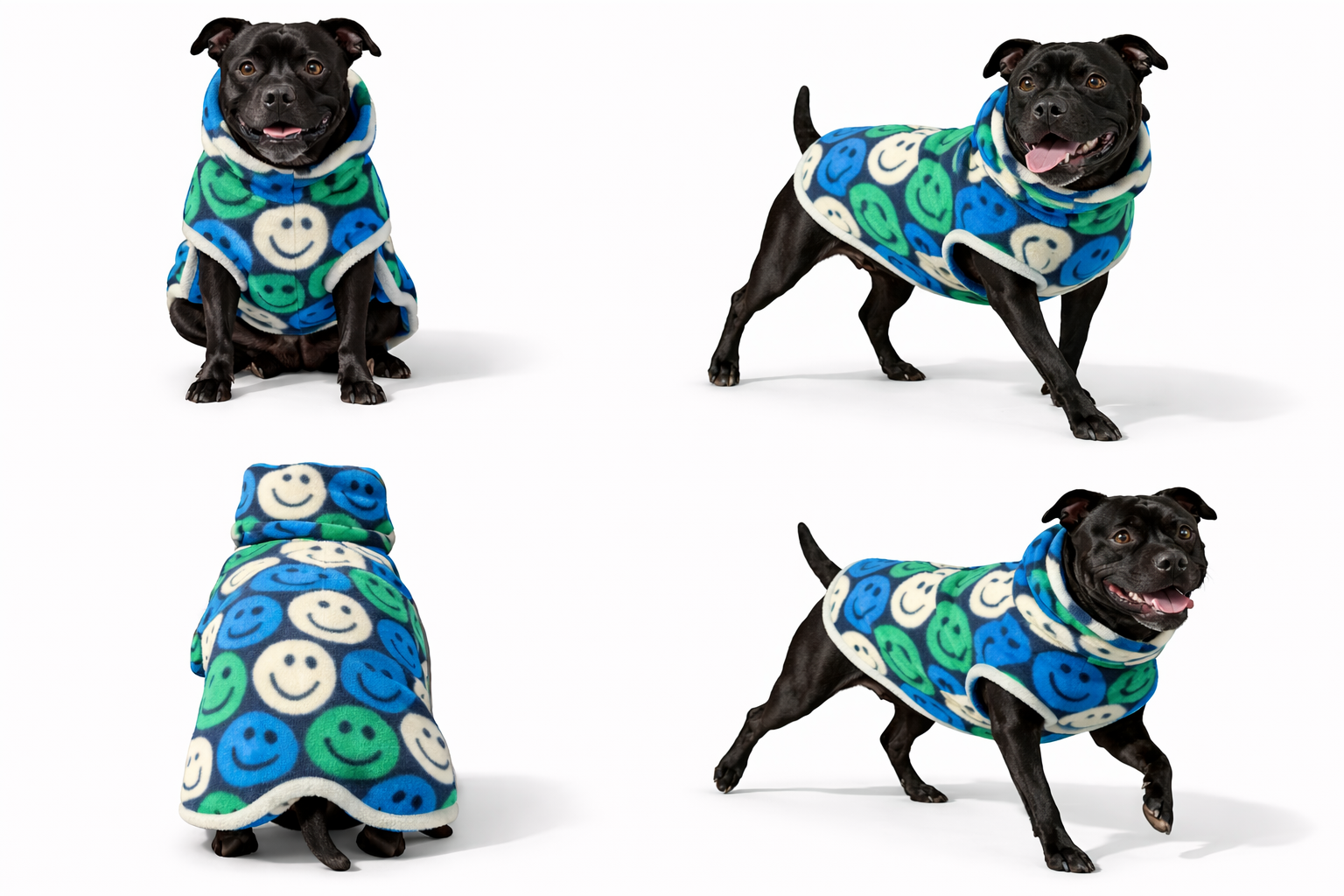 Stafford Snuggie Coat | Winter Dog Fleece for Staffordshire Bull Terriers