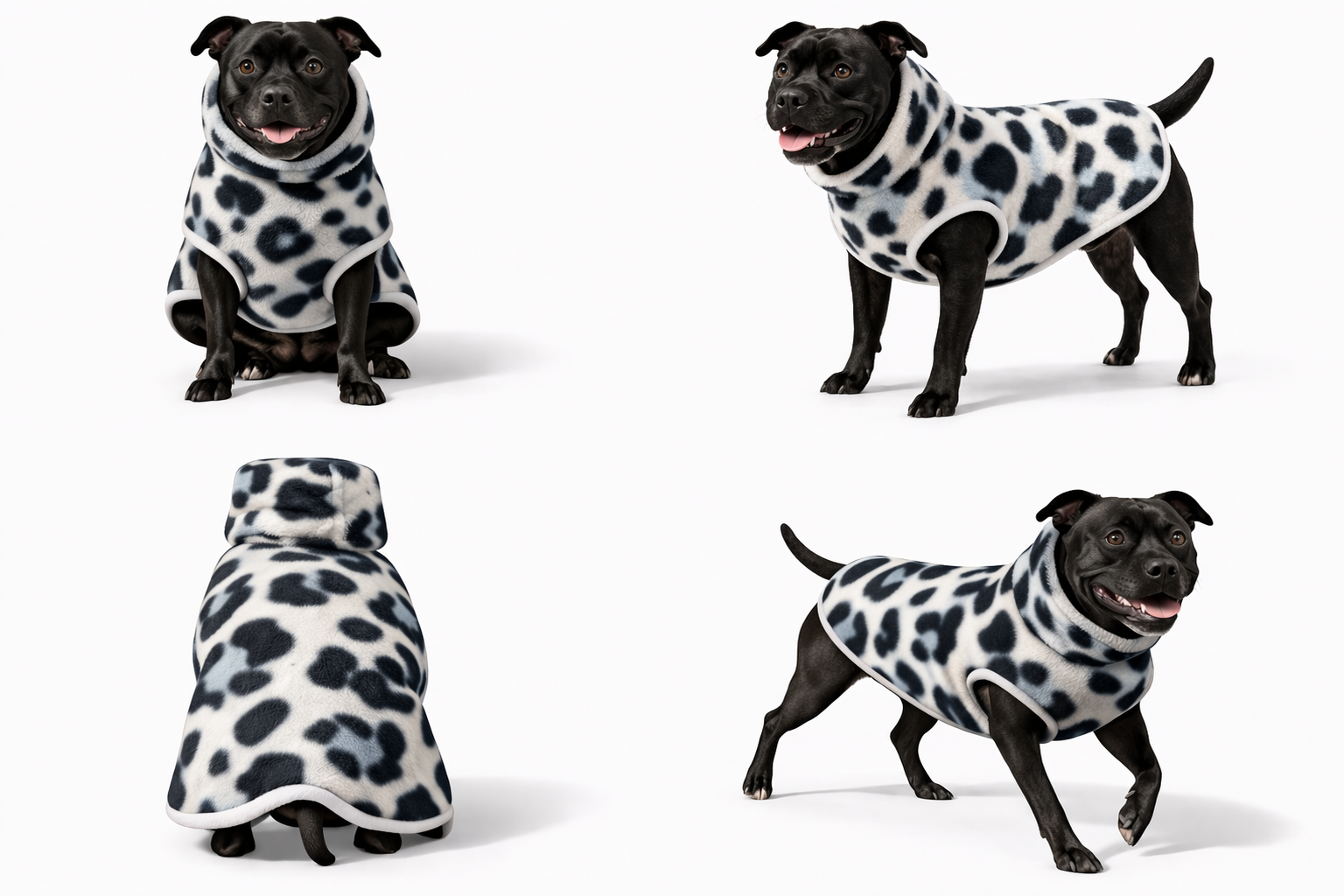 Stafford Snuggie Coat | Winter Dog Fleece for Staffordshire Bull Terriers