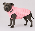 Hugo & Hudson London Light Pink/Grey, Reversible Puffer Jacket – M47 & M40 (Sample Stock)