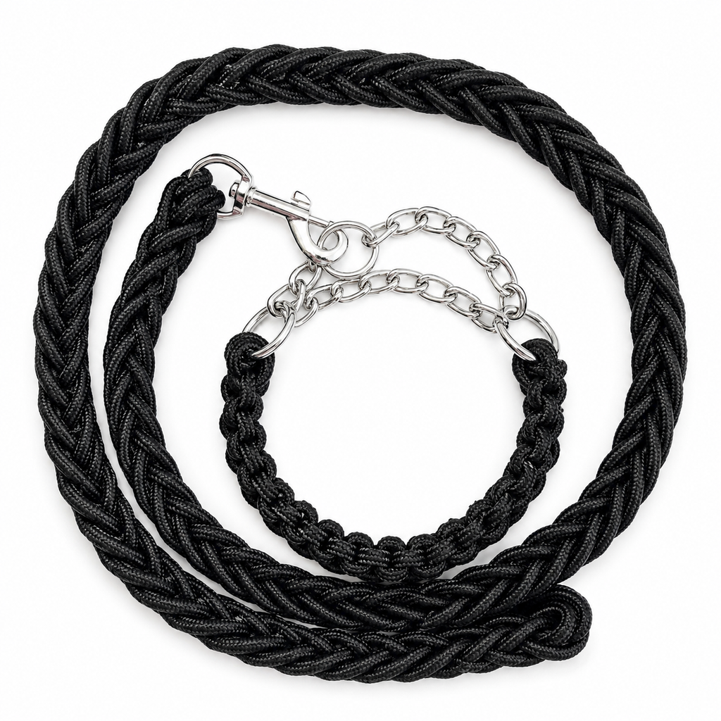 Braided Martingale Collar & Chain