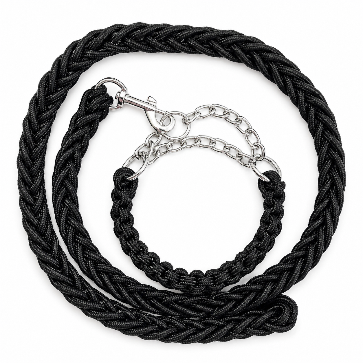Braided Martingale Collar & Chain