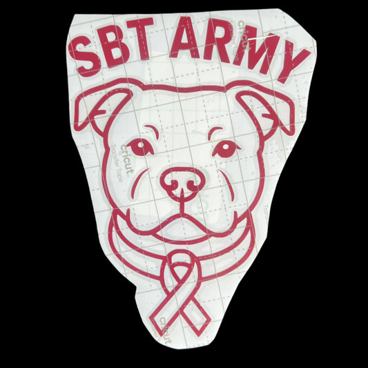 Staffy, Staffordshire Bull Terrier, SBT, Show Collar, Staffie, SBT Army SBT Army Decal, Stafford Decal, Staffordshire Bull Terrier Decal