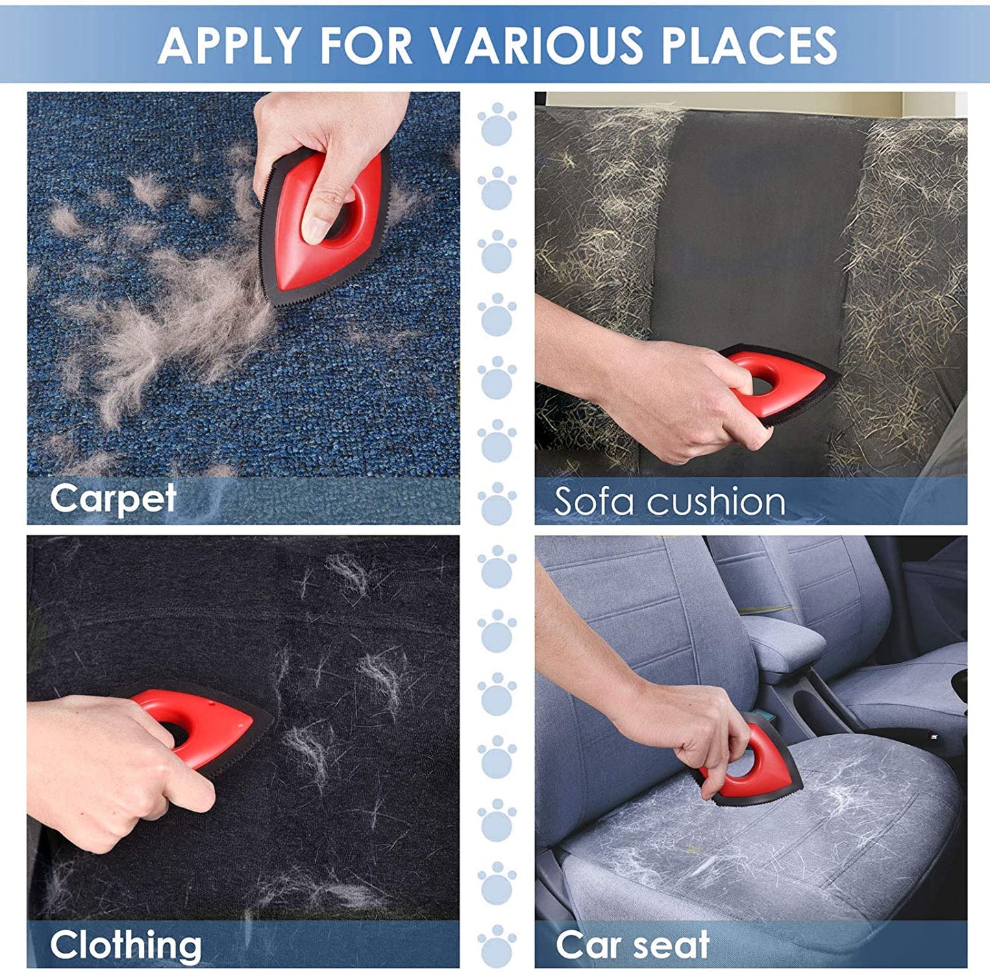 Mini Pet Hair Remover for Car/Couch Detailering