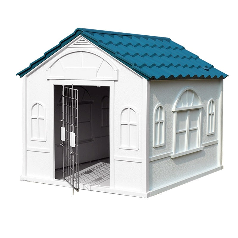 Weatherproof Pet Dog House Plastic Dog Kennel for Indoor Outdoor Animal Shelter