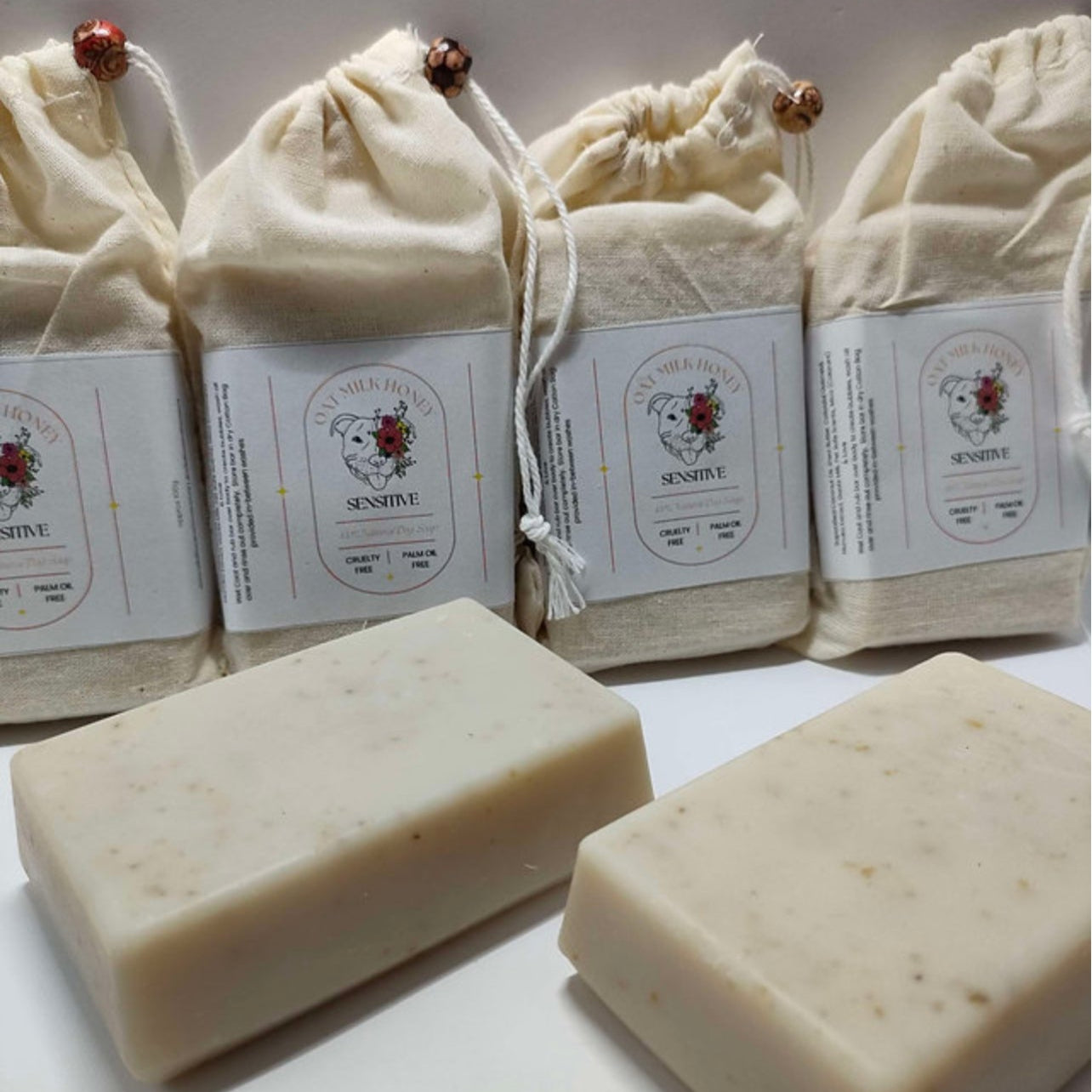 Staffy, staffie, Staffordshire bull terrier, dog, dogs, dog lovers, show dogs, SBT, Show Collar, Staffie, oat milk and honey dog soap bar