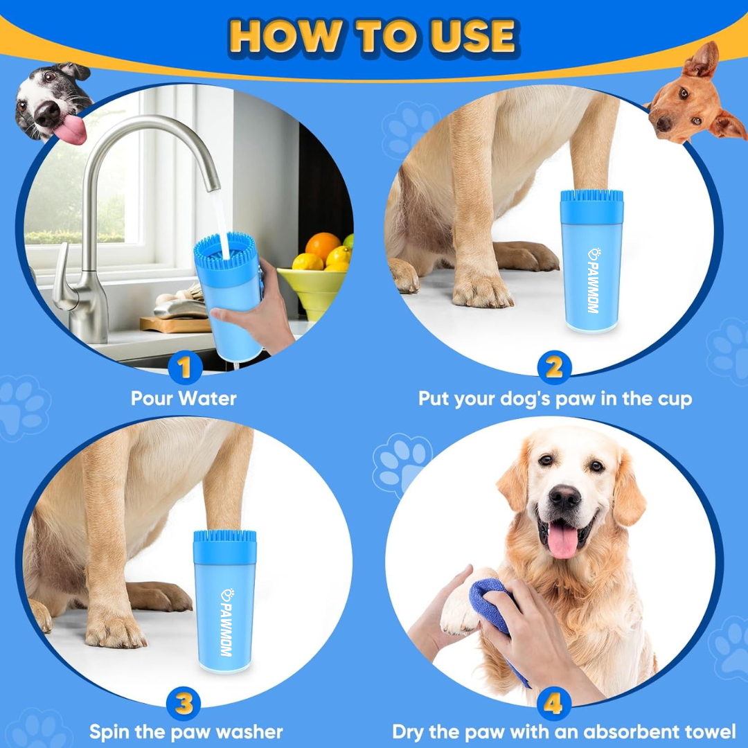 Dog Paw Cleaner Upgraded 2 In 1 Portable Dog Paw Washer