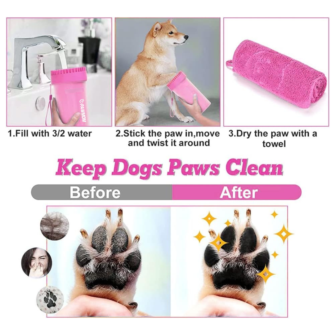 Dog Paw Cleaner Upgraded 2 In 1 Portable Dog Paw Washer