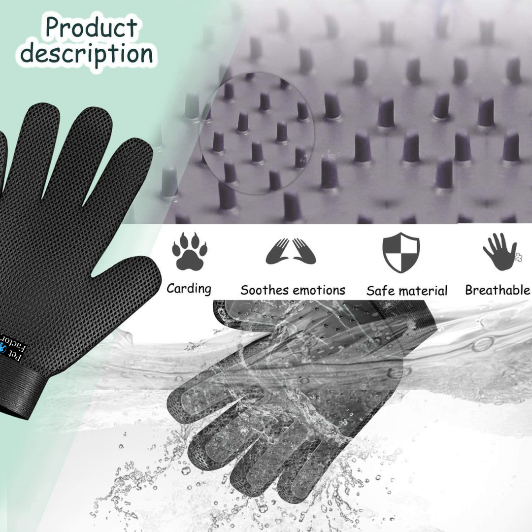 Pet Grooming Gentle Deshedding Glove