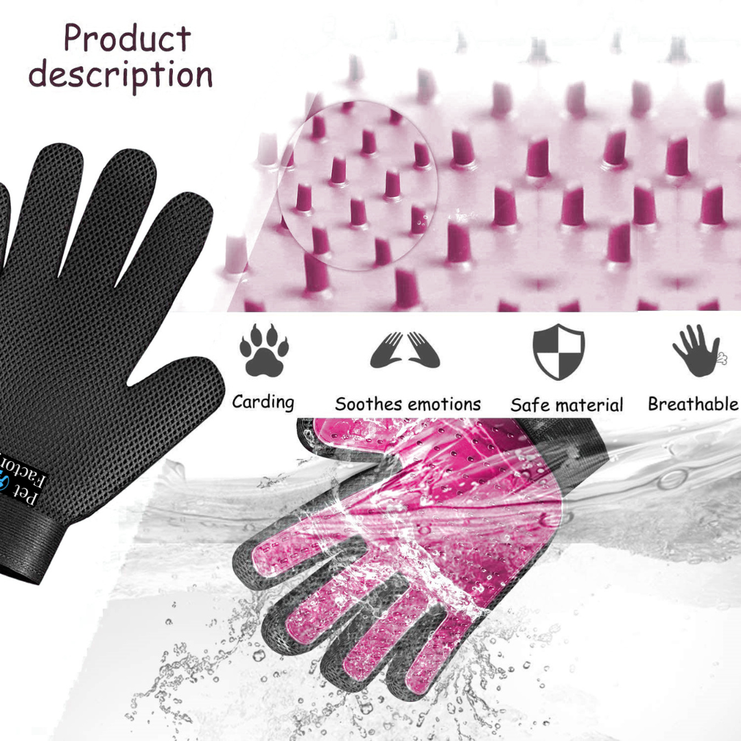 Pet Grooming Gentle Deshedding Glove