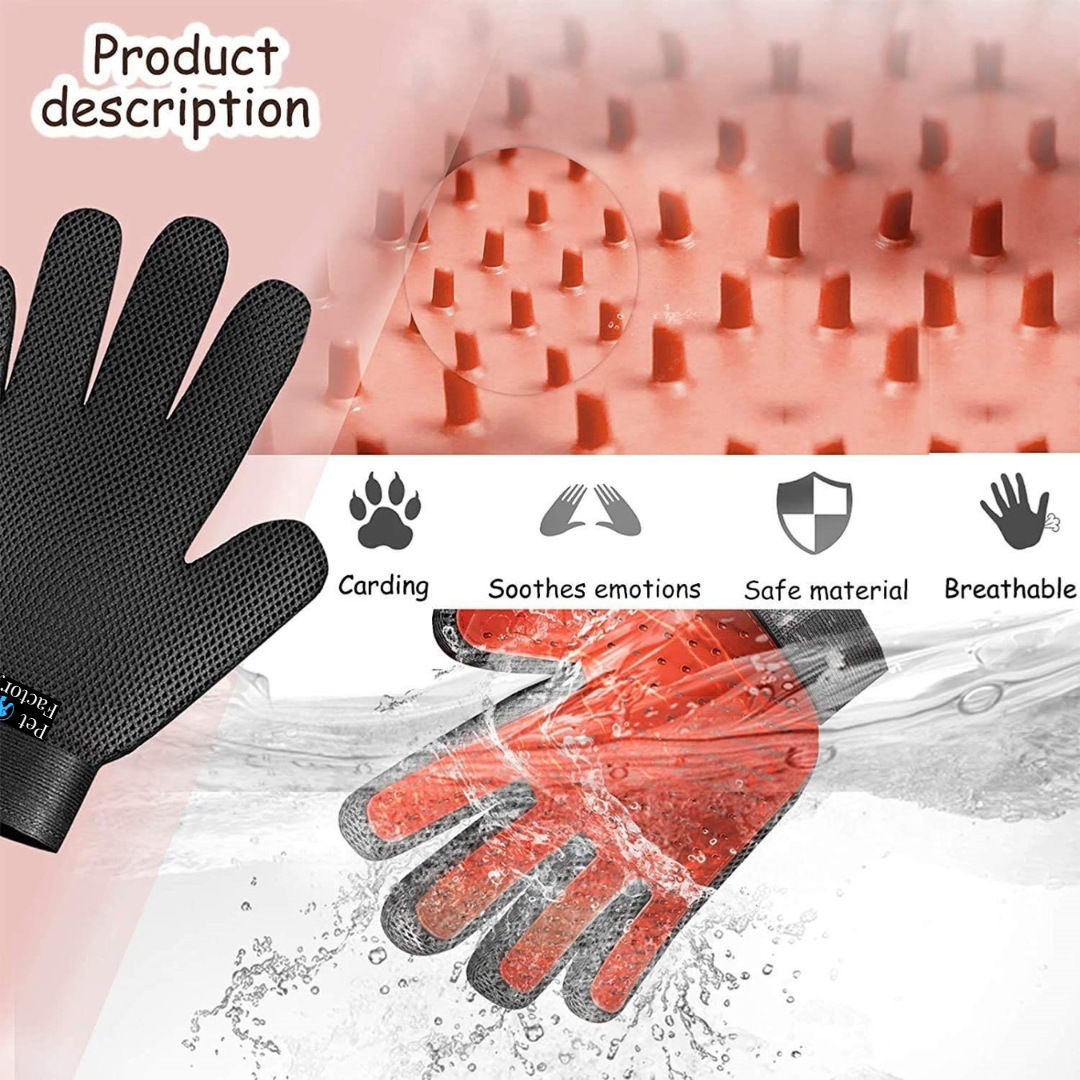Pet Grooming Gentle Deshedding Glove