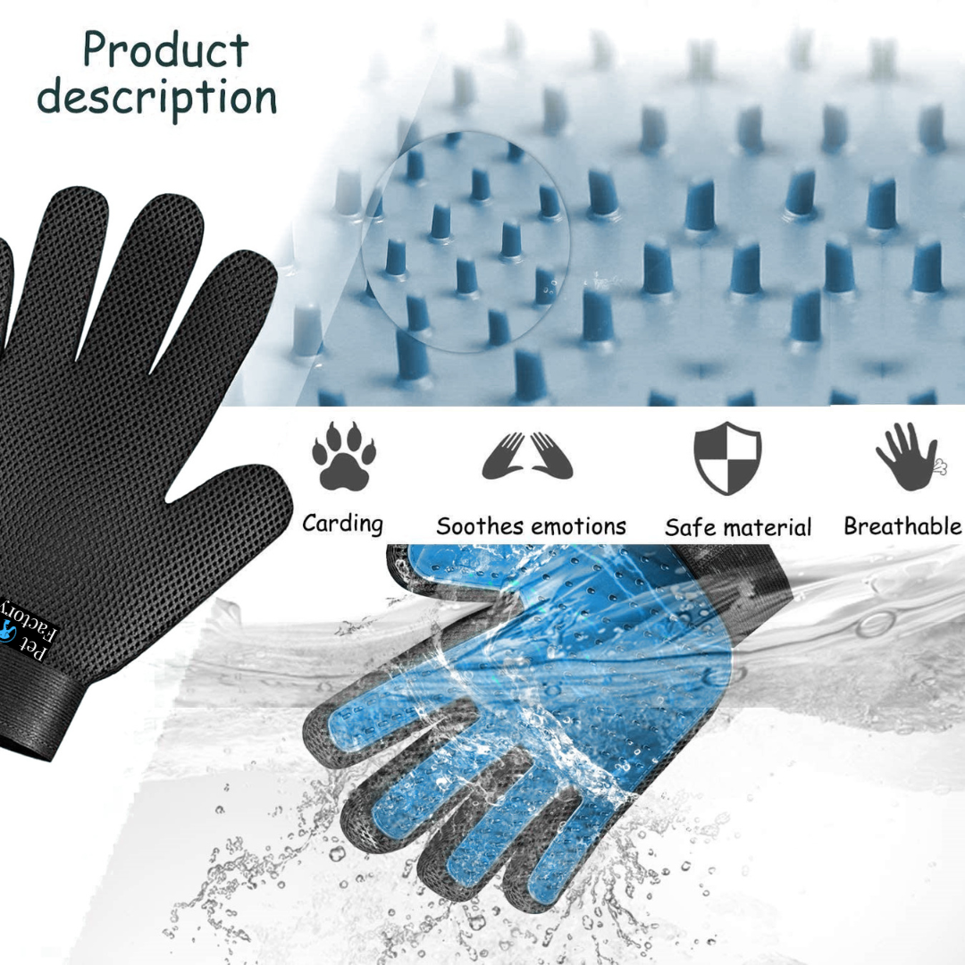 Pet Grooming Gentle Deshedding Glove