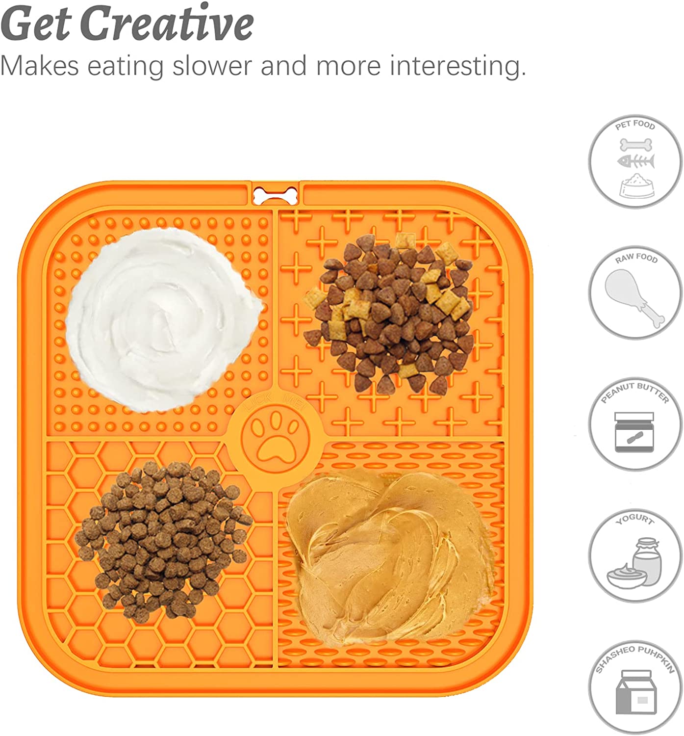 Pet Licking Mat - Food Slow Feeder Pad for Dog Anxiety Relief