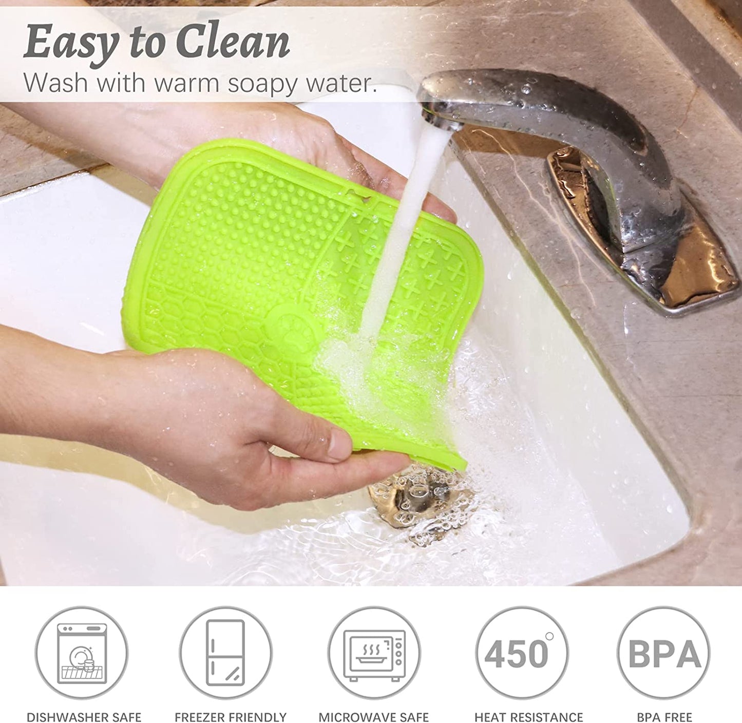 Pet Licking Mat - Food Slow Feeder Pad for Dog Anxiety Relief