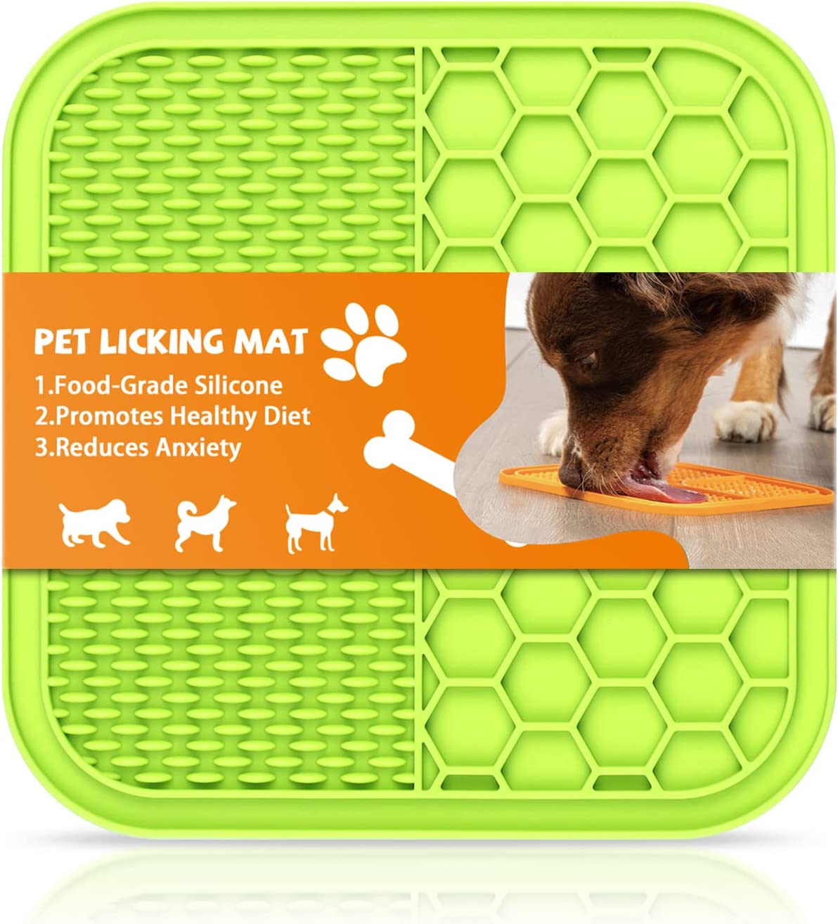 Pet Licking Mat - Food Slow Feeder Pad for Dog Anxiety Relief