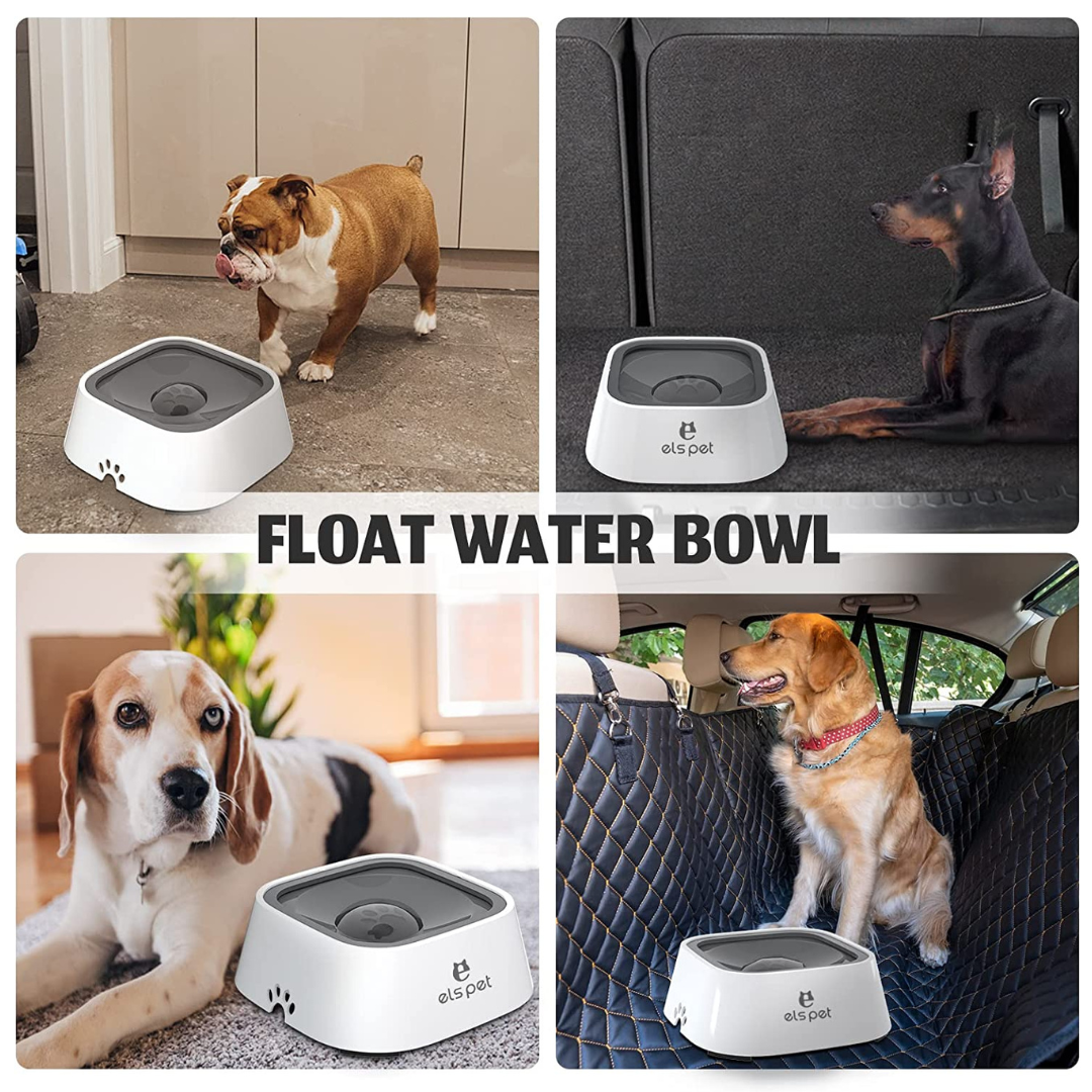 Pet Water Bowl No-Spill Carried Floating Slow Water Feeder