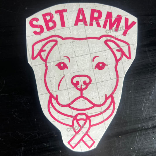 Staffy, Staffordshire Bull Terrier, SBT, Show Collar, Staffie, SBT Army SBT Army Decal, Stafford Decal, Staffordshire Bull Terrier Decal