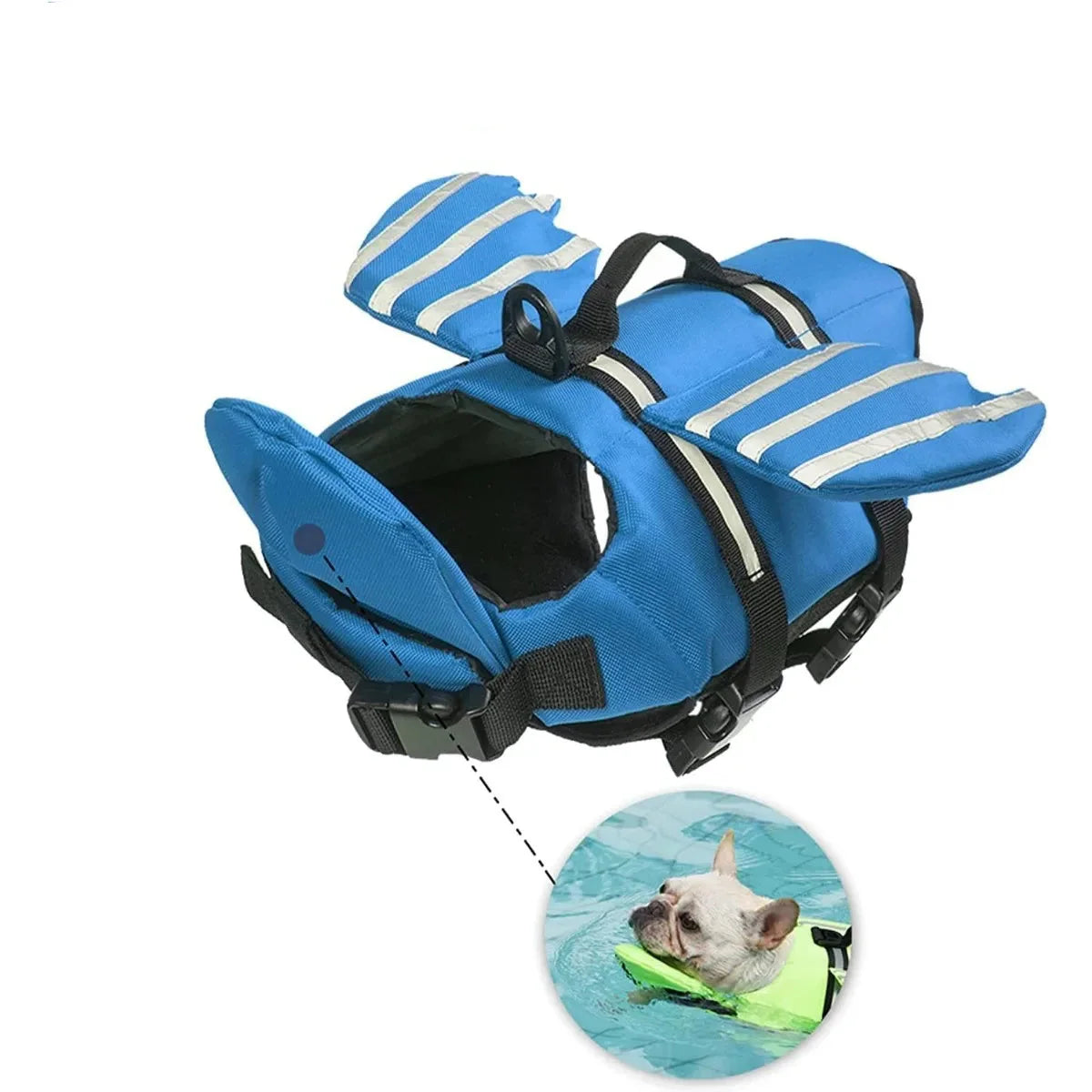 Adjustable Life Jacket with Chin Float & Rescue Handle