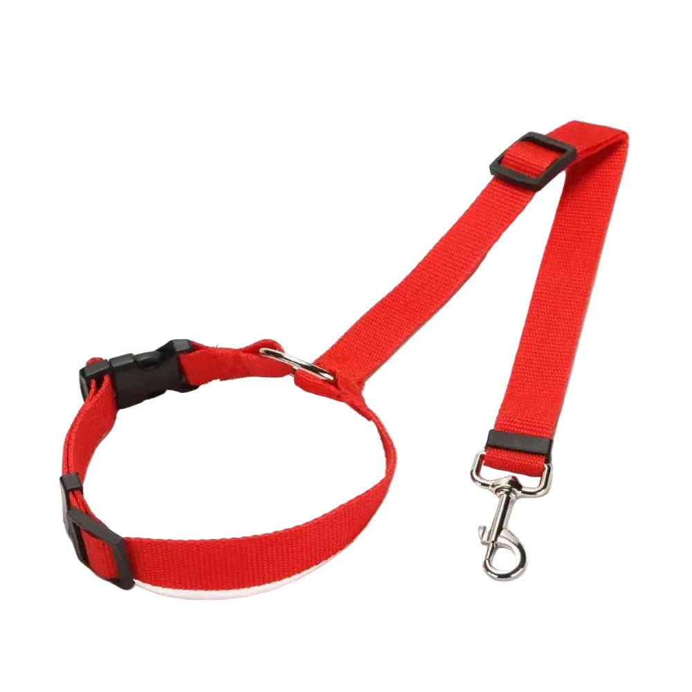 Vehicle Belt & Adjustable Nylon Leash for Dogs (7 colours available)