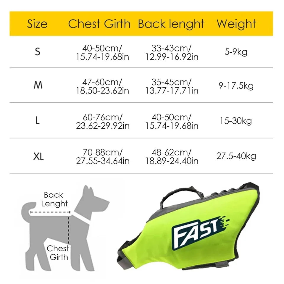 Reflective Life Jacket – Adjustable Summer Swimming Vest
