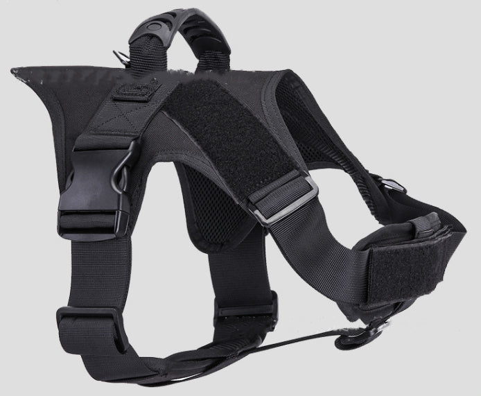 Tactical Dog Harness Training Walking Collar Vest Pet Adjustable Chest Strap