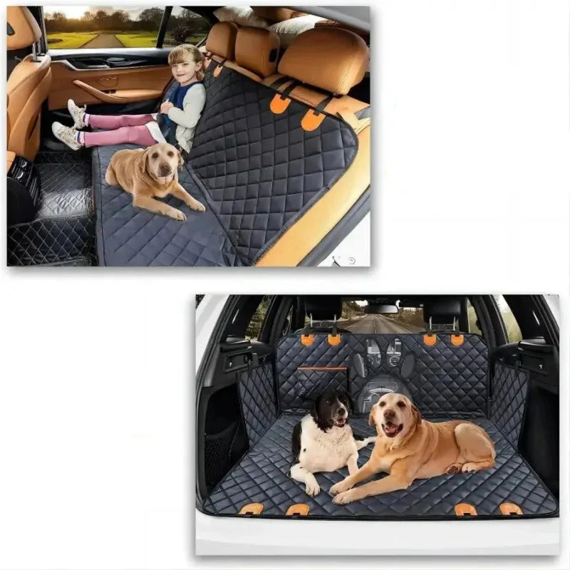 Waterproof Dog Car Hammock with Mesh Window