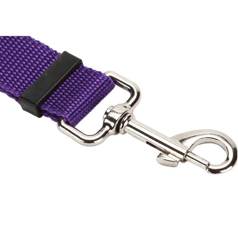 Vehicle Belt & Adjustable Nylon Leash for Dogs (7 colours available)