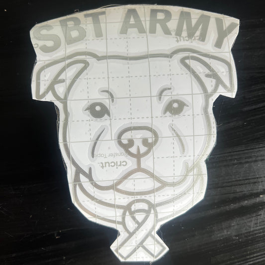 Staffy, Staffordshire Bull Terrier, SBT, Show Collar, Staffie, SBT Army SBT Army Decal, Stafford Decal, Staffordshire Bull Terrier Decal
