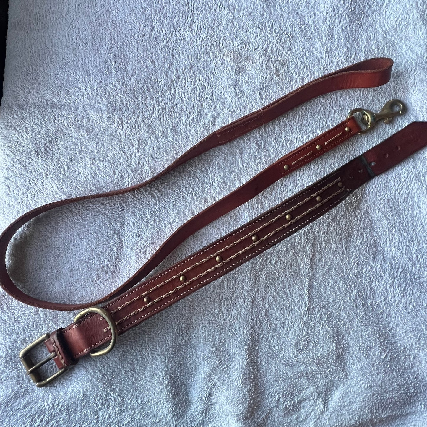  Staffy, Staffordshire Bull Terrier, SBT, Show Collar, Staffie, SBT Army SBT Army Decal, Stafford Decal, Staffordshire Bull Terrier brown gold leather collar and leash set