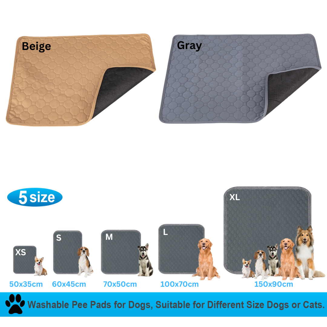 Super Absorbent Washable Pee Pads with Non-Slip Design for Pets