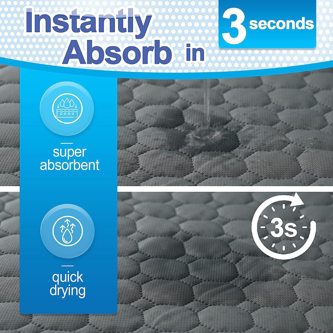 Super Absorbent Washable Pee Pads with Non-Slip Design for Pets