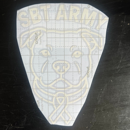 Staffy, Staffordshire Bull Terrier, SBT, Show Collar, Staffie, SBT Army SBT Army Decal, Stafford Decal, Staffordshire Bull Terrier Decal