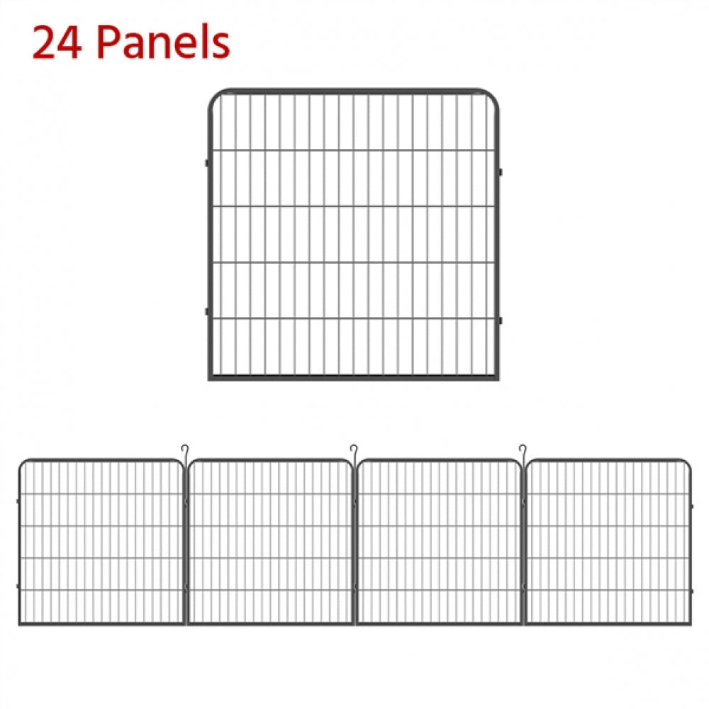 24 Panels Heavy Duty Dog Pen 19.2 Metre Length Overall