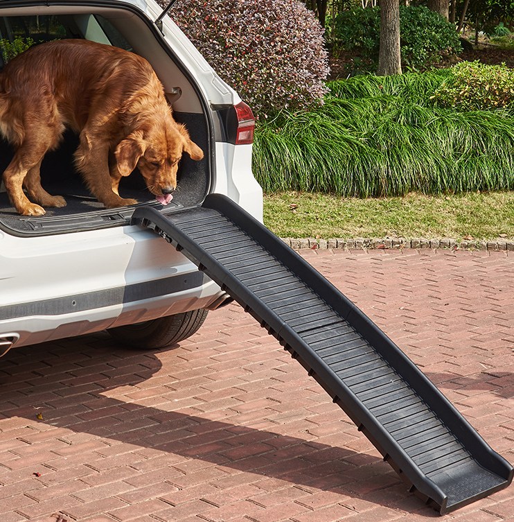 Happy Ride Folding Dog Ramp for Cars Trucks, & SUVs 152cm Foldable Pet Ramp