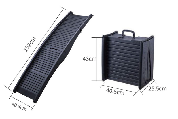 Happy Ride Folding Dog Ramp for Cars Trucks, & SUVs 152cm Foldable Pet Ramp