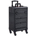 Professional Rolling Makeup Train Case with Drawers