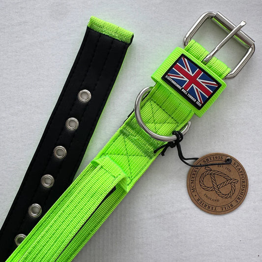 Staffy, Staffordshire Bull Terrier, SBT, Show Collar, Staffie, staffy nylon collar with handle