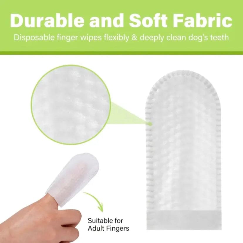 Pet Dental Care Finger Wipes