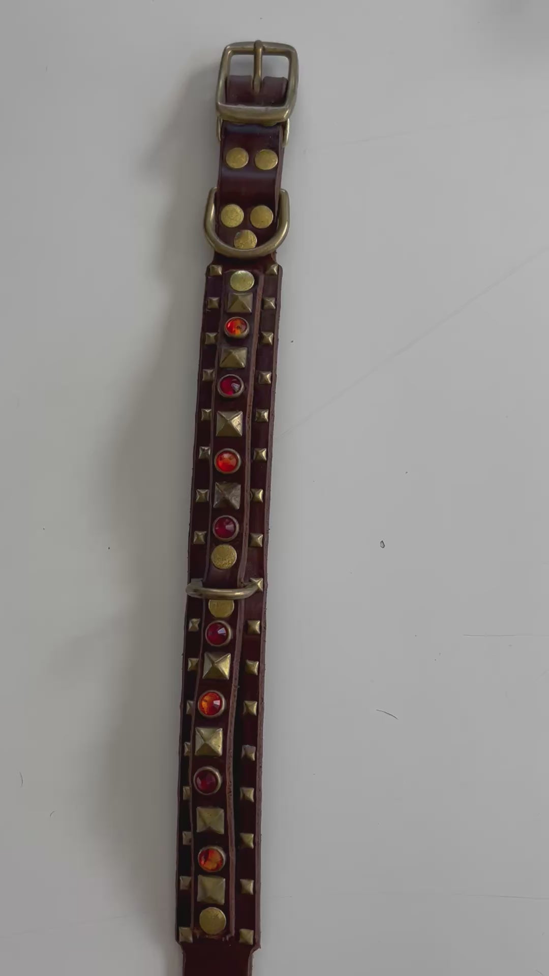 Staffy, Staffordshire Bull Terrier, SBT, Show Collar, Staffie, Leather Collar