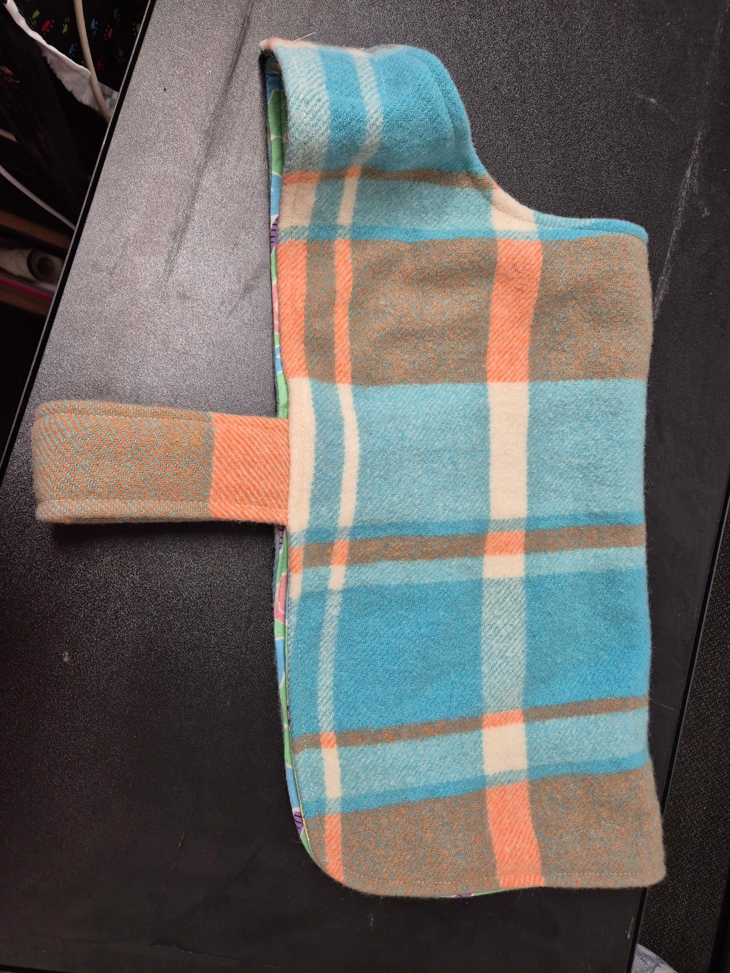 Recycled Wool Blanket Dog Coat 41 cm #75