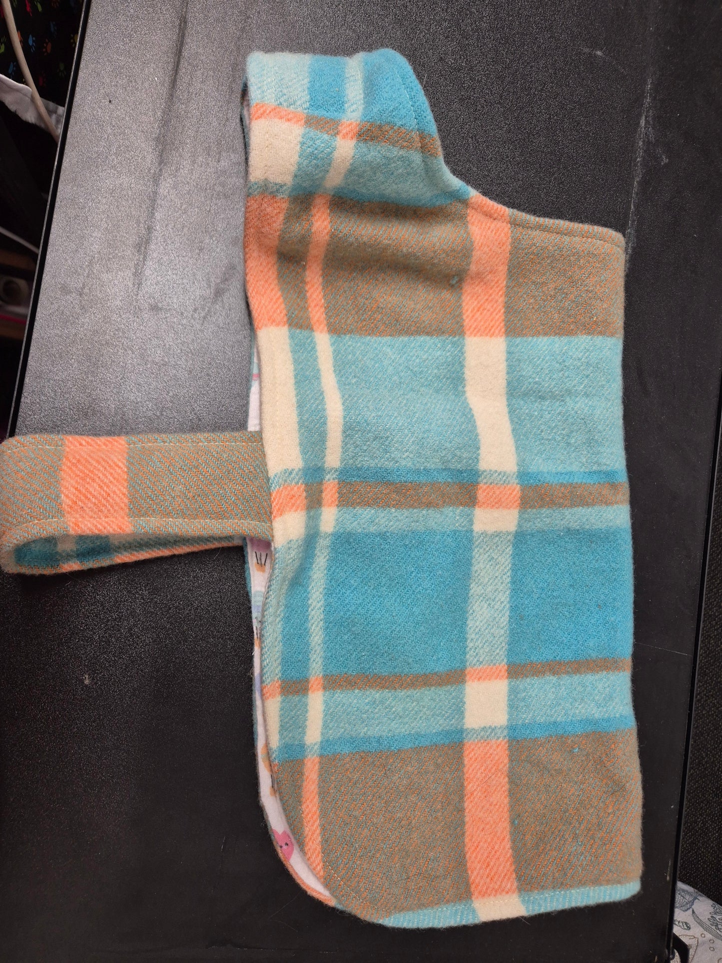 Recycled Wool Blanket Dog Coat 41 cm #76