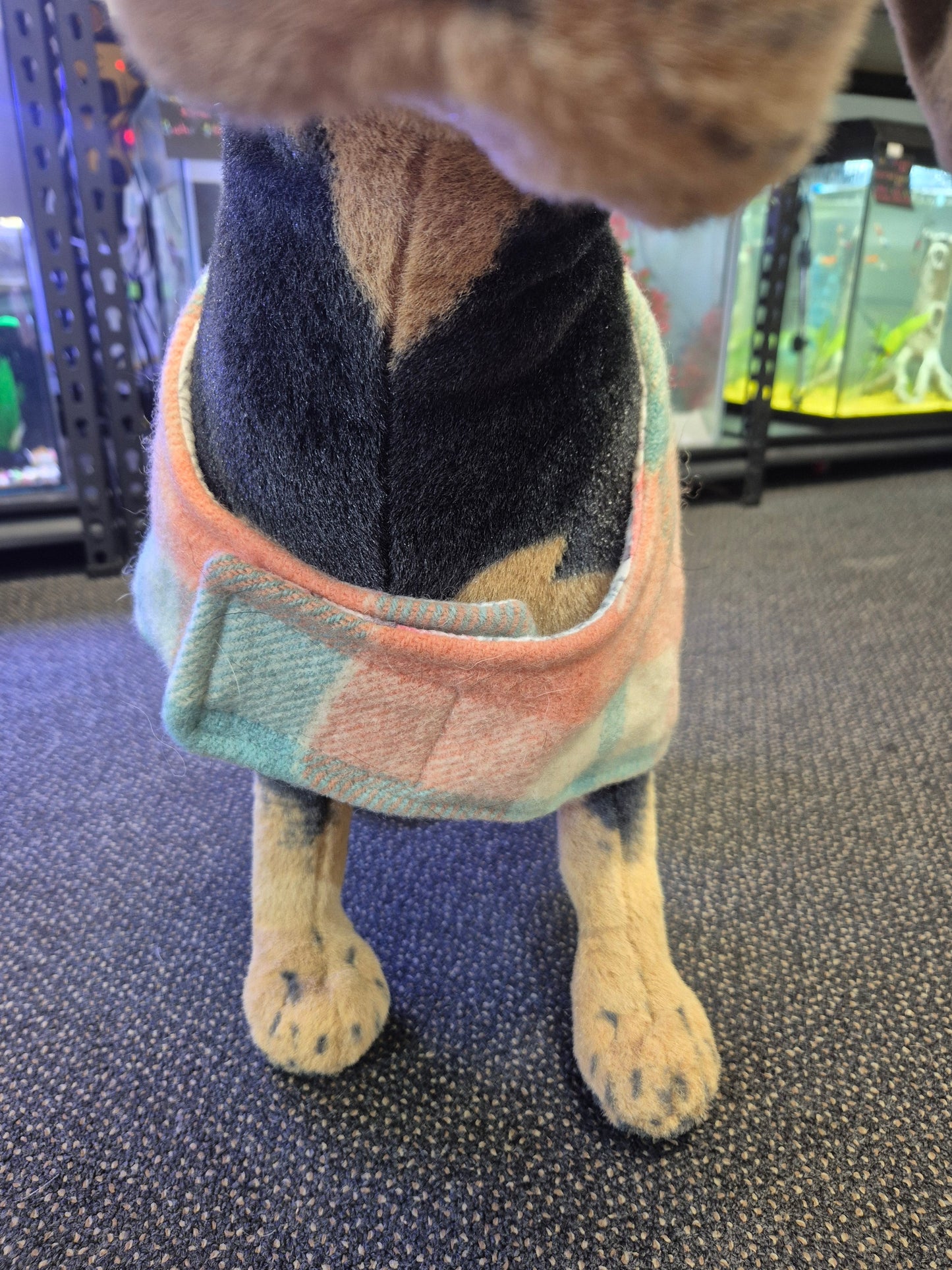 Recycled Wool Blanket Dog Coat 41 cm #62