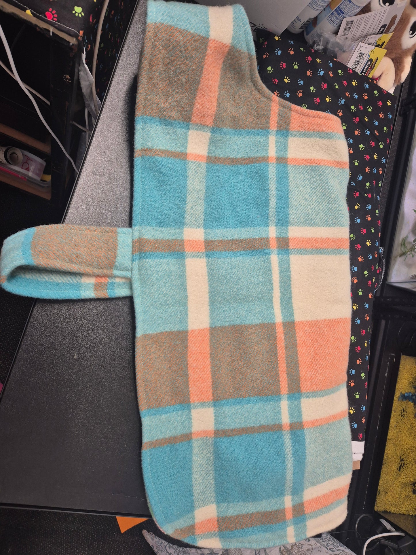 Recycled Wool Blanket Dog Coat 55 cm #79