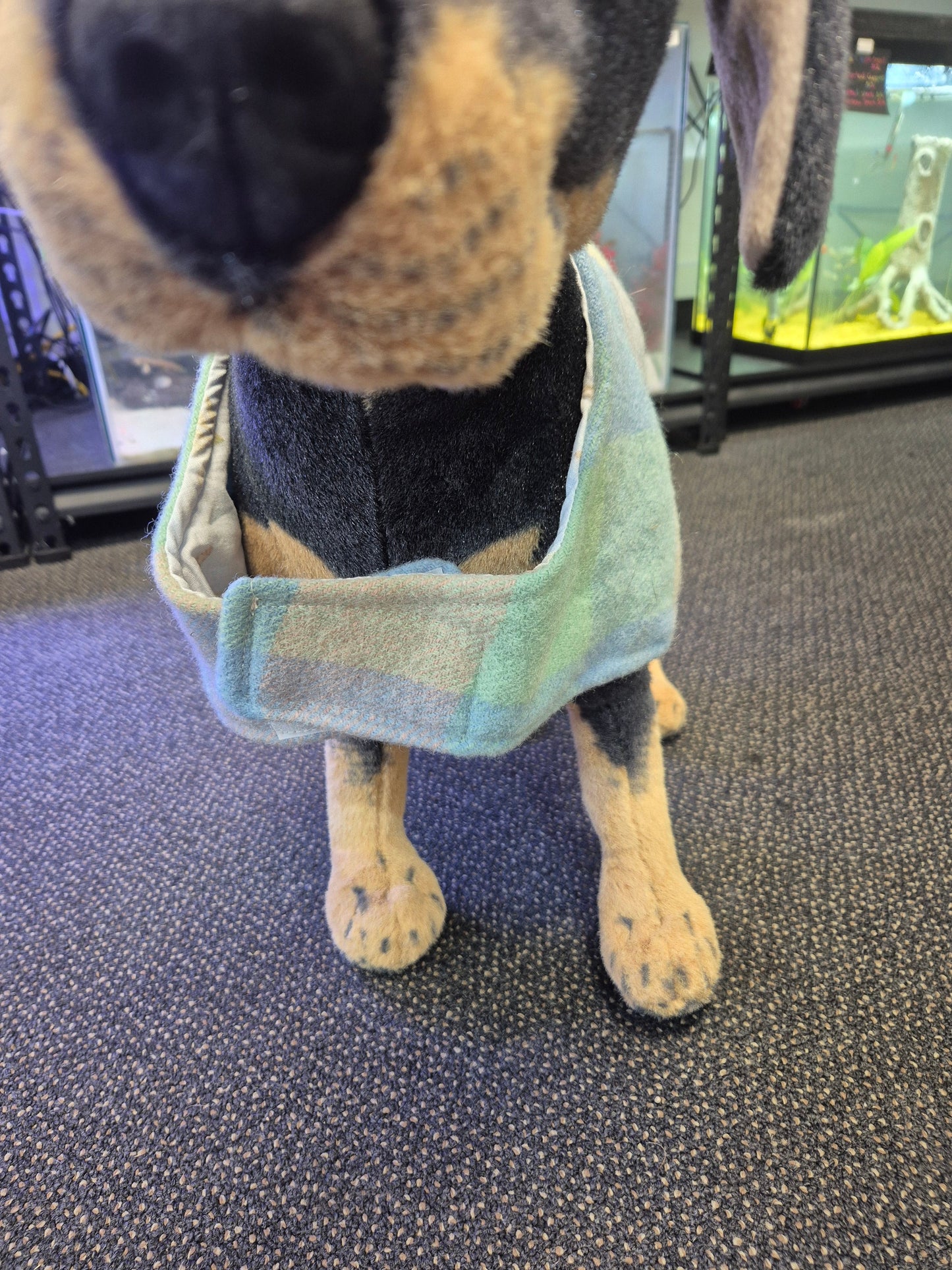 Recycled Wool Blanket Dog Coat 41 cm #62