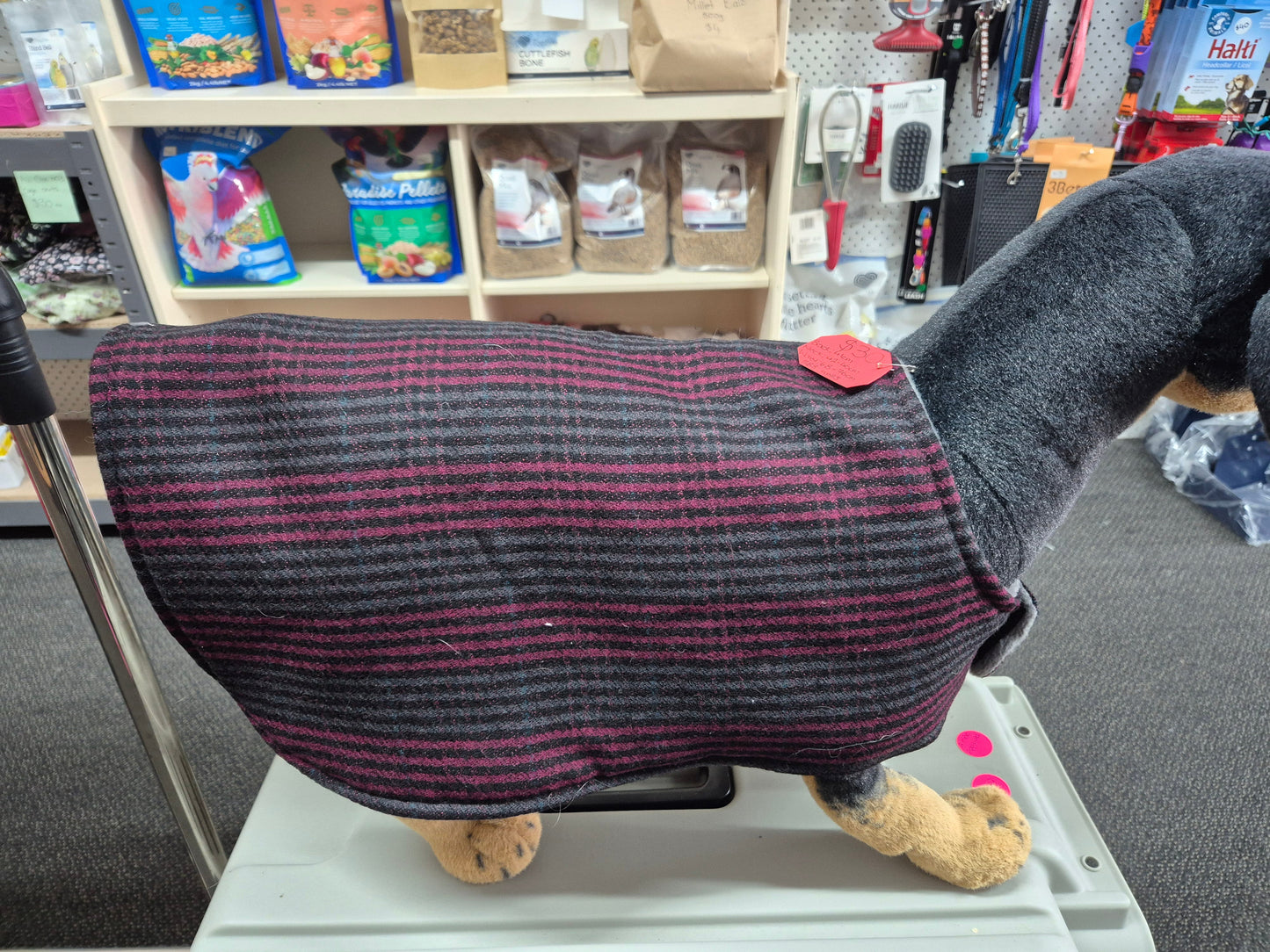 Recycled Wool Blanket Dog Coat 41cm #83