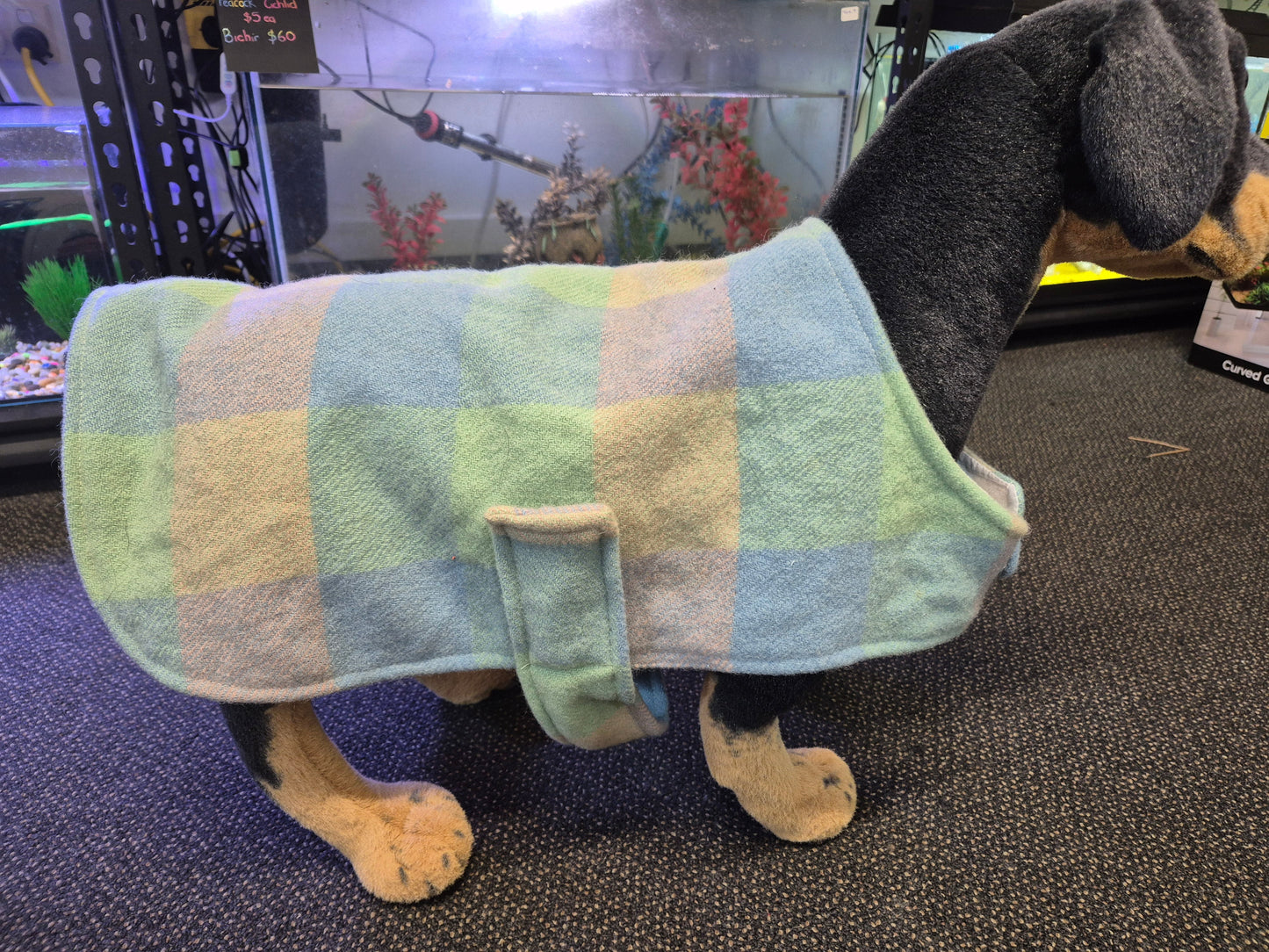 Recycled Wool Blanket Dog Coat 41 cm #62