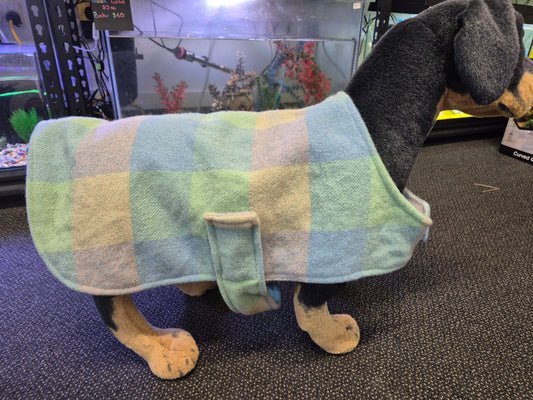 Recycled Wool Blanket Dog Coat 41 cm #62