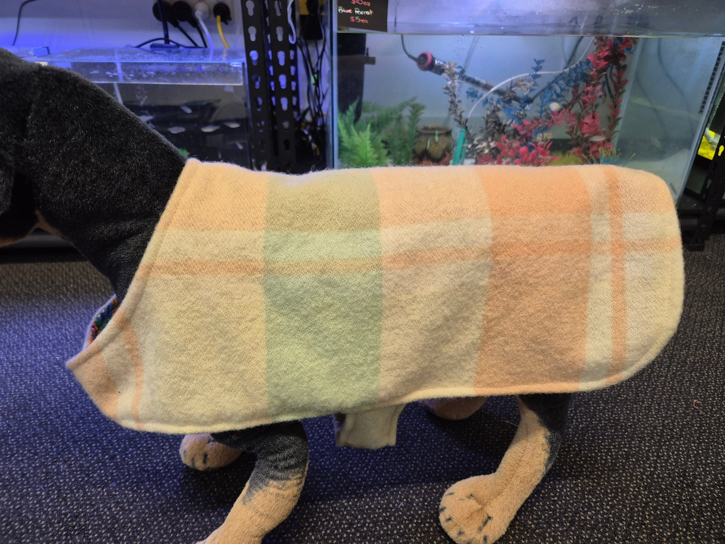 Recycled Wool Blanket Dog Coat 41cm
