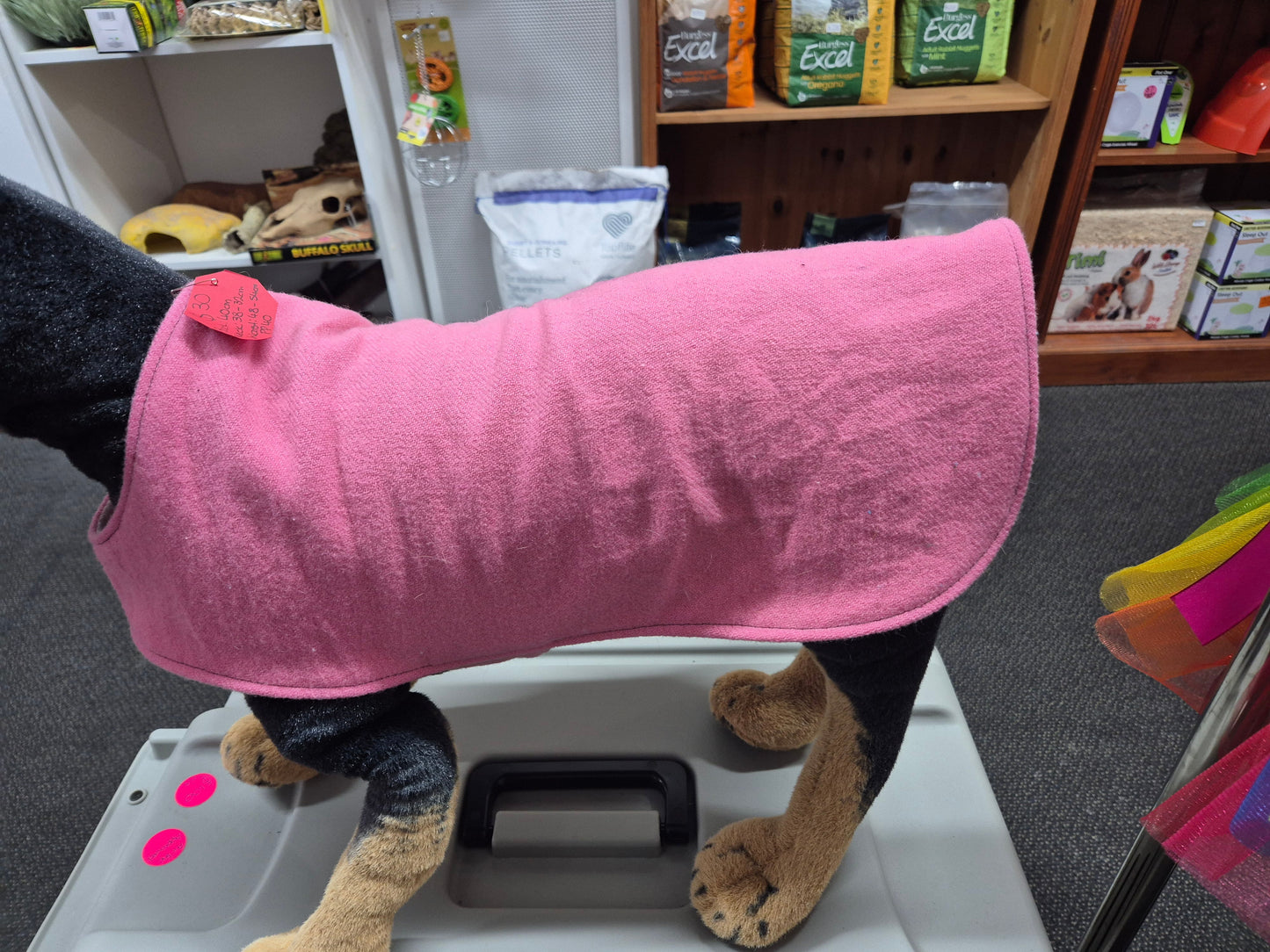 Recycled Wool Blanket Dog Coat 50cm