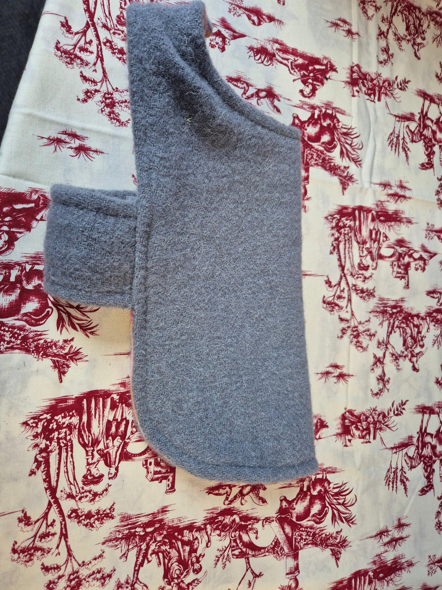 Recycled Wool Blanket Dog Coat 41cm #86