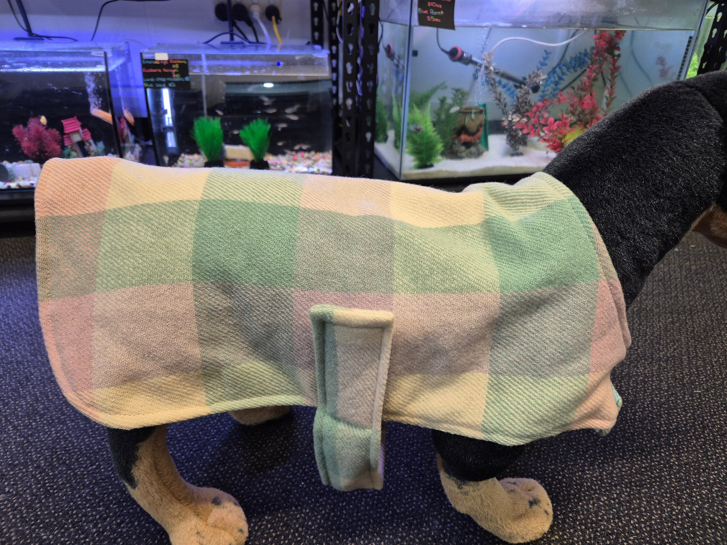 Recycled Wool Blanket Dog Coat 43cm
